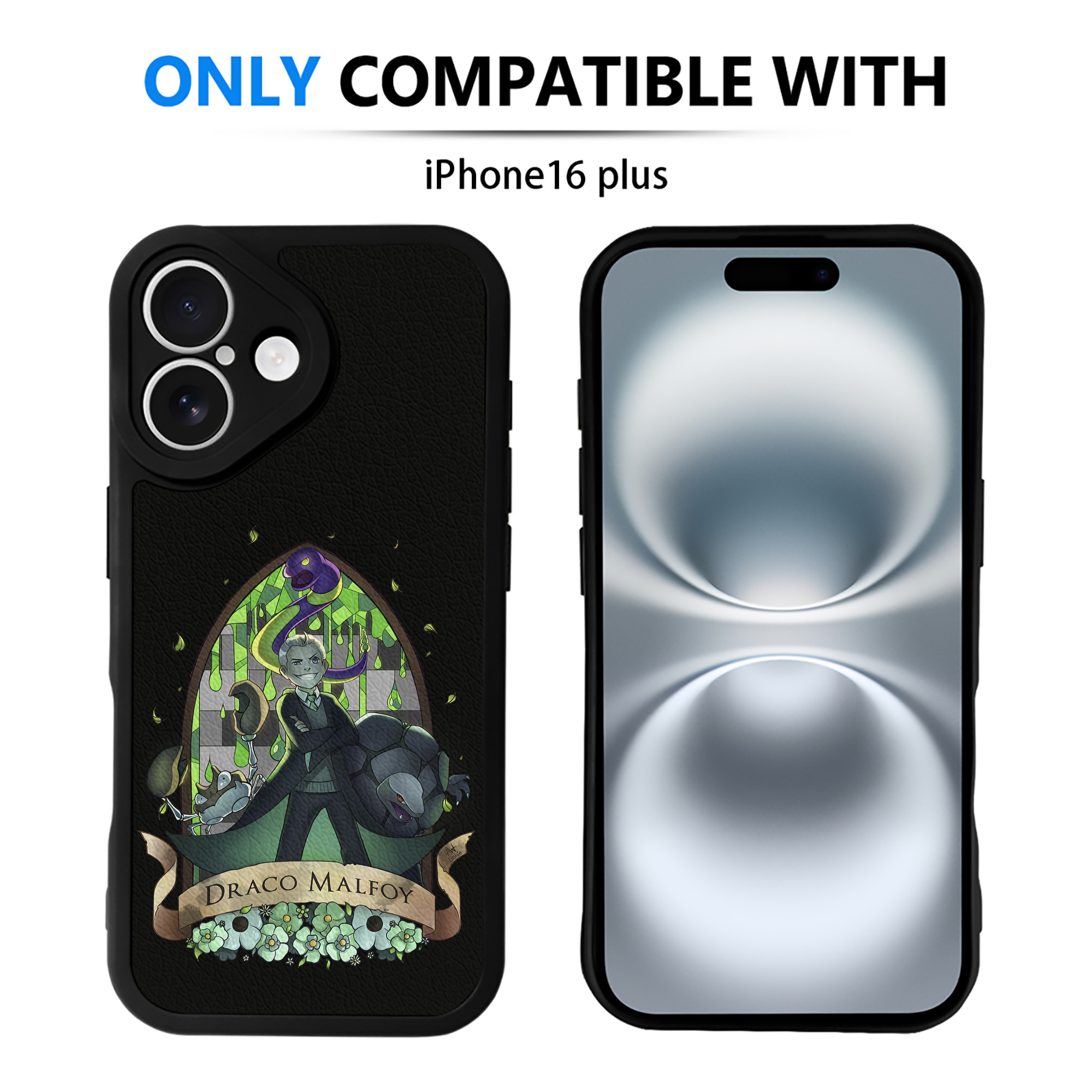 （画像用） Harry Potter ハリー・ポッターシリーズ 【iPhone 16シリーズ対応】シリコンスマホケース（レザー調） 材質：シリコン
